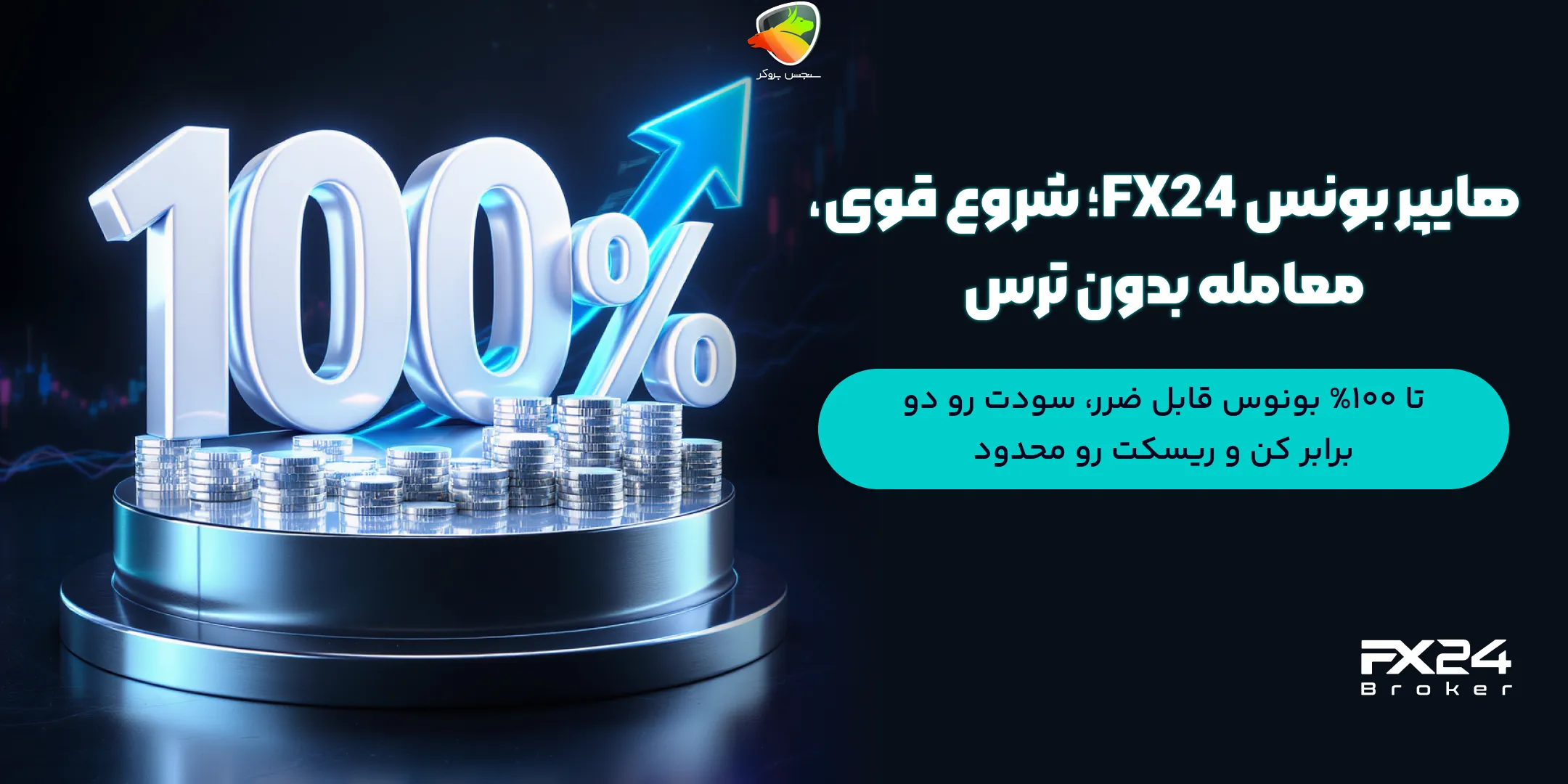 Hyper Bonus FX24 به عنوان یک بونوس بدون واریز فارکس 2025