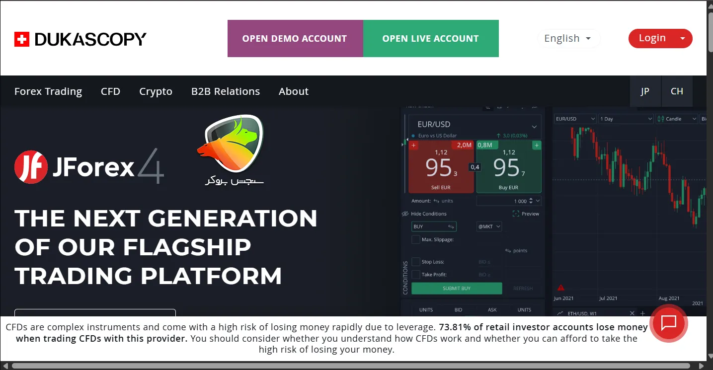 Dukascopy Bank SA یکی دیگه از بهترین بروکرهای فارکس در دبی