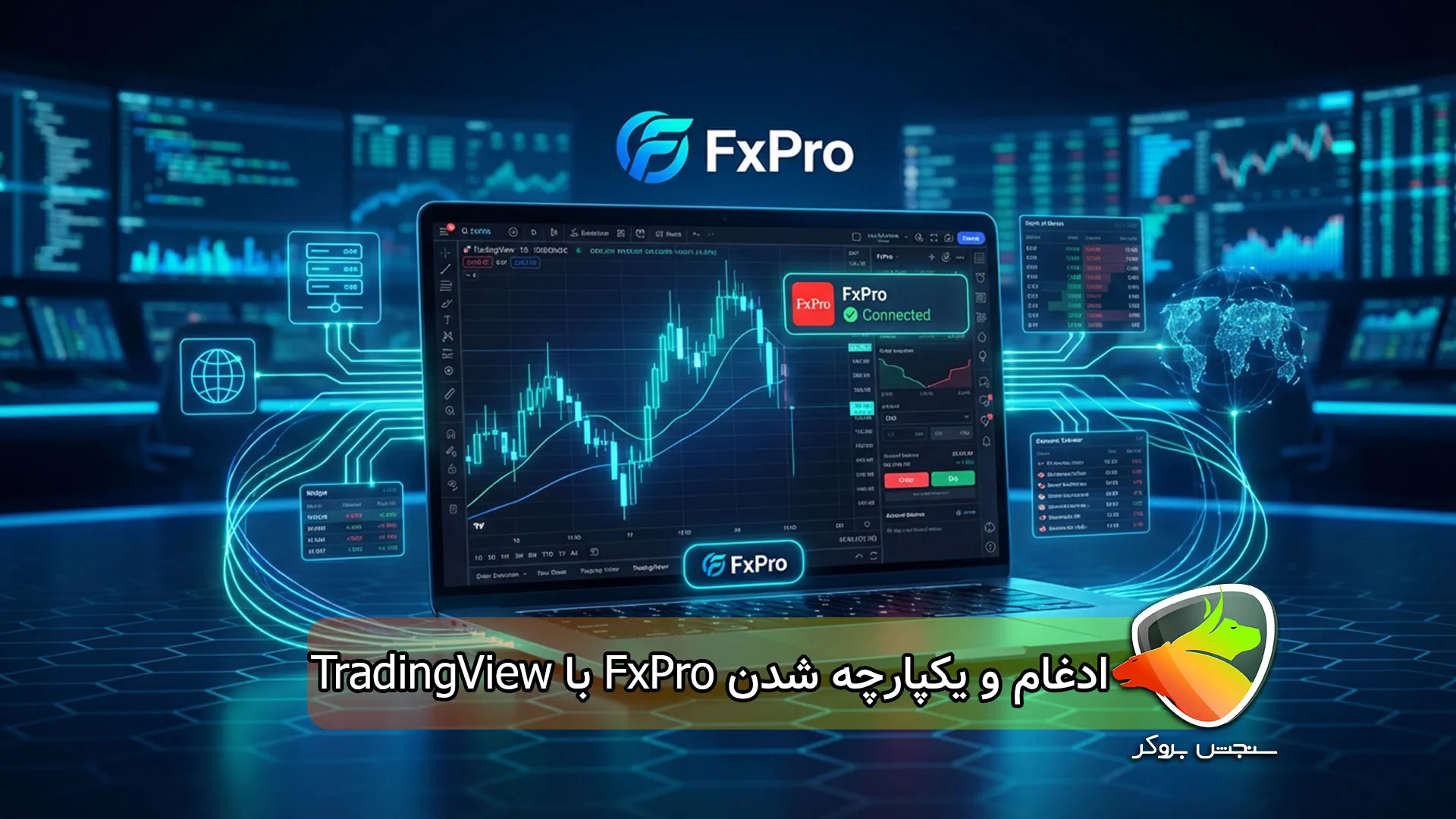 ادغام و یکپارچه شدن FxPro با TradingView