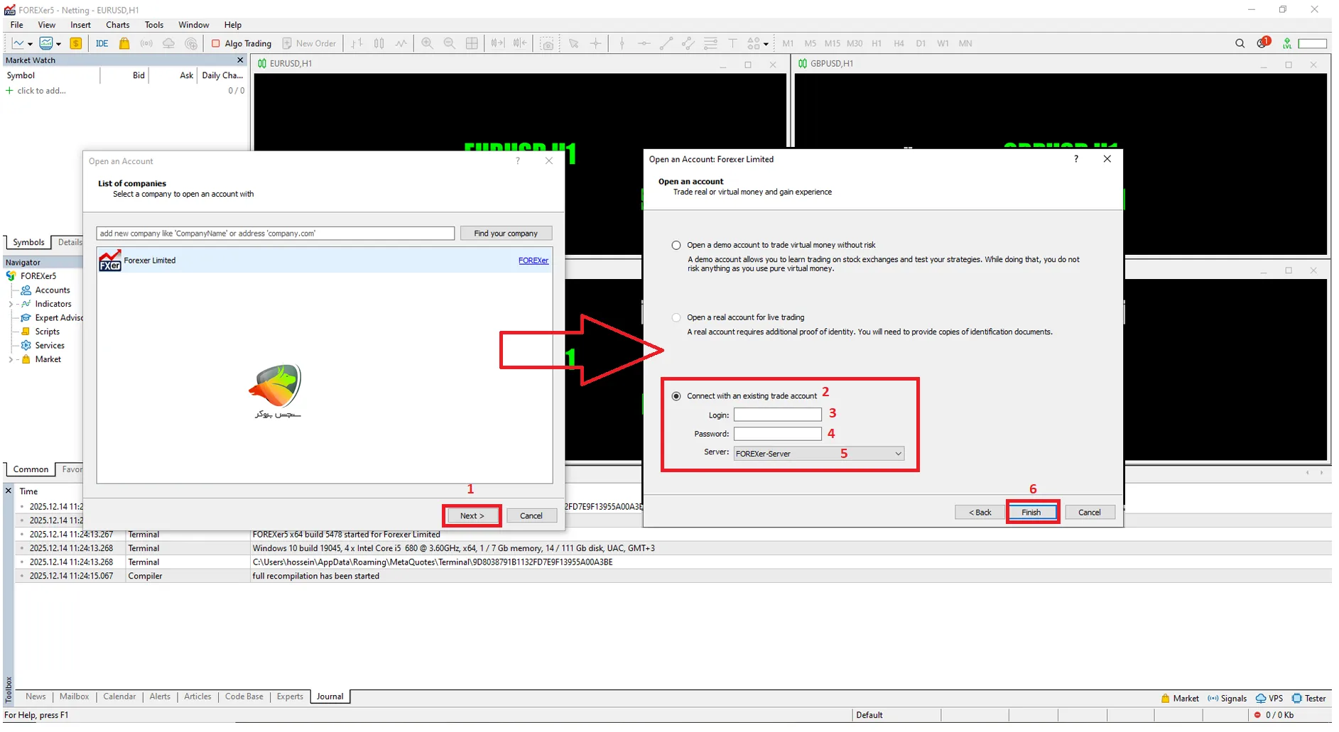 دانلود فارکسر mt5
