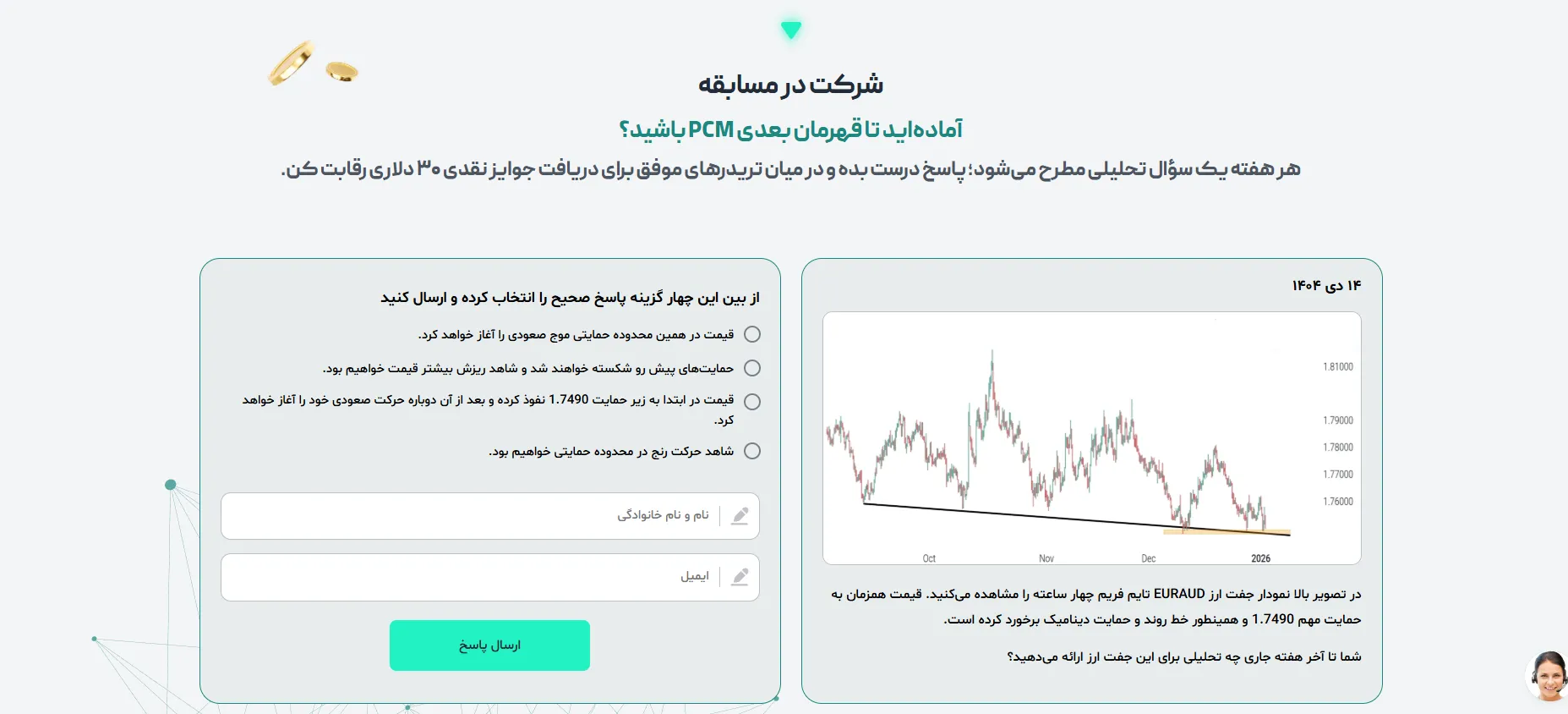مسابقه بروکر PCMFA