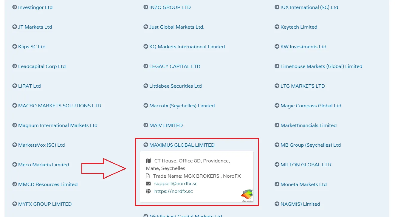 اطلاعات رگولاتوری nord fx
