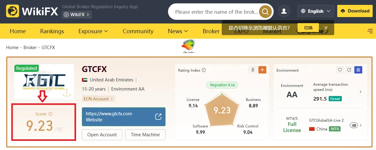 نطرات کاربران درباره بروکر جی تی سی اف ایکس در ویکی اف ایکس