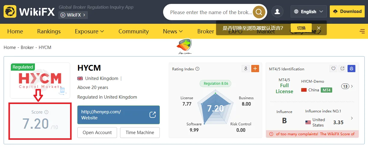 بررسی نظرات در بروکرhycm
