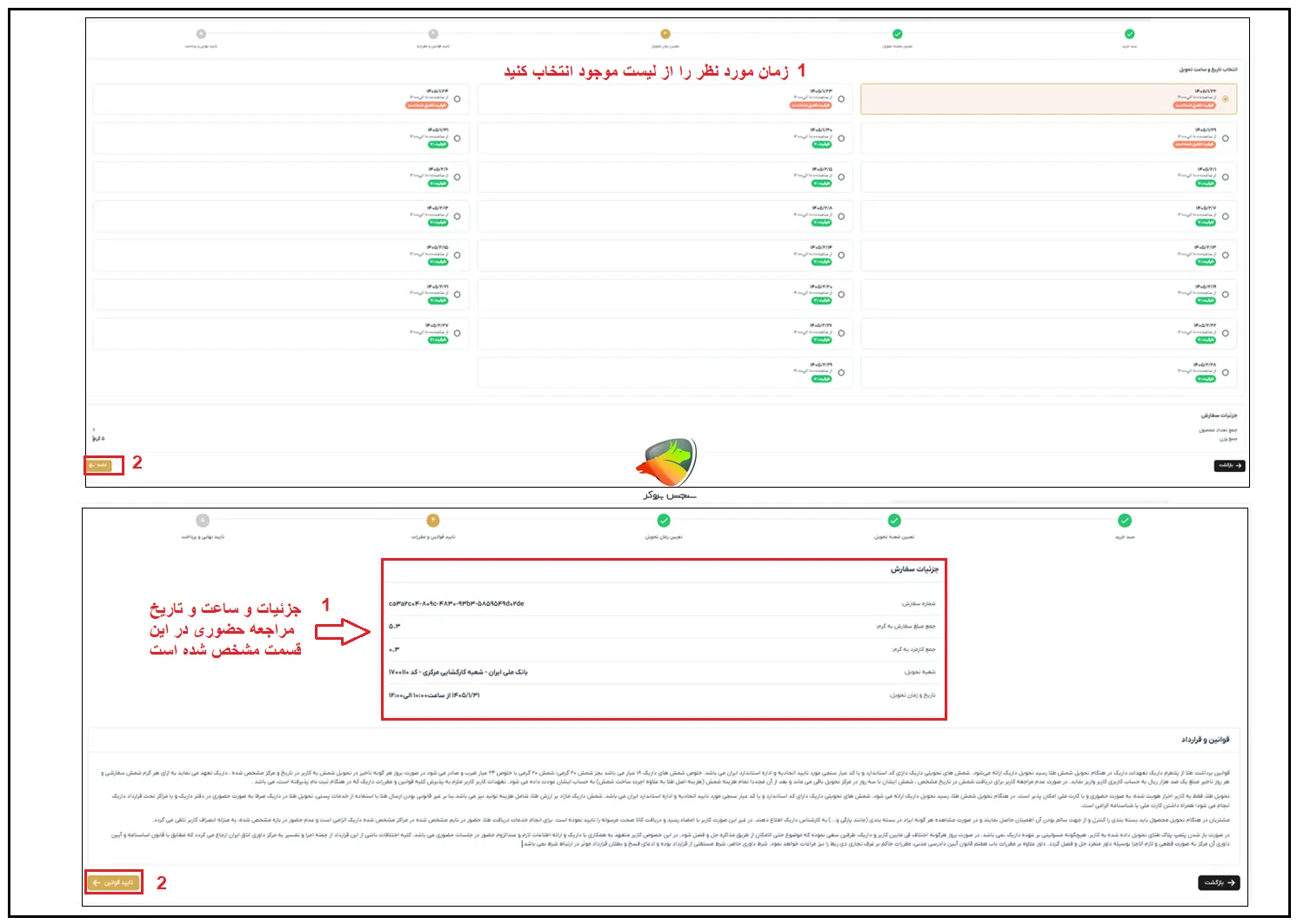 تحویل فیزیکی طلا در داریک گلد 4 